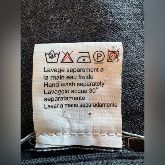 Gerard Darel Long Sleeve 100% Soft Wool Lightweight Sheer Ruffle Sweater Small S - Picture 6 of 7